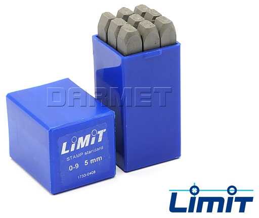 Limit Numeratory znaczniki cyfrowe 0-9 wysokość 4 mm 17330309