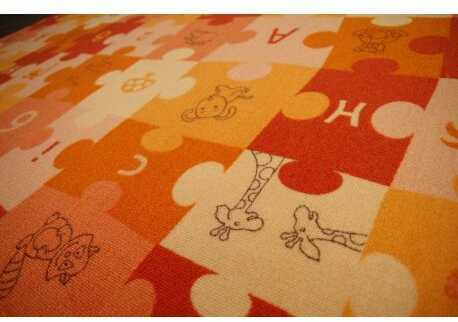 Wykładzina dywanowa PUZZLE oranż