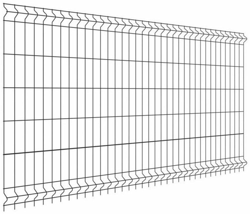 Panel ogrodzeniowy Vera 3D 123x250 cm antracytowy Wiśniowski