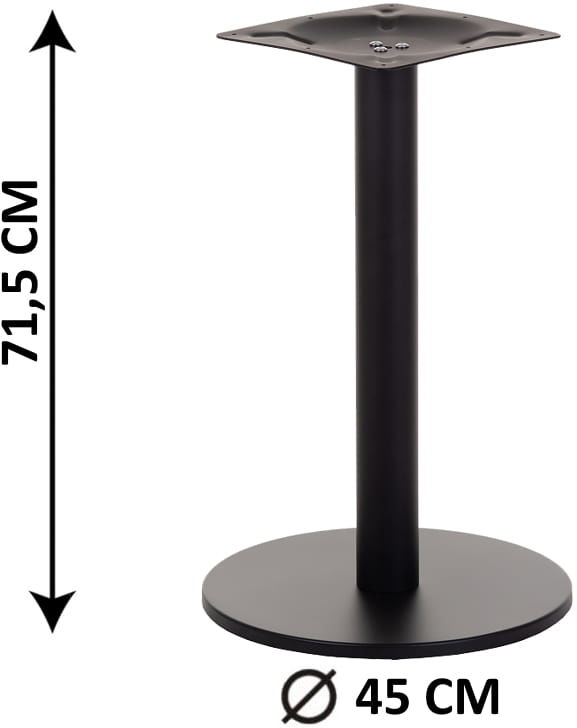 Podstawa stolika SH-2010-2/B, fi 45 cm (stelaż stolika), kolor czarny