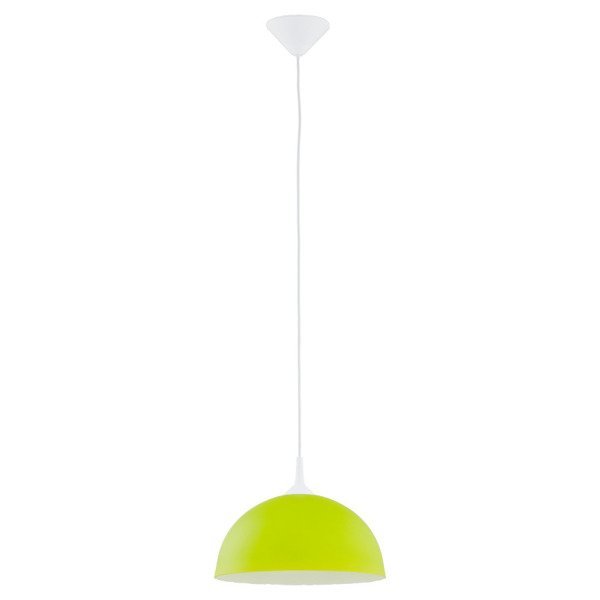 Lampa wisząca zwis szklana tuba ALBERT zielony śr. 30cm