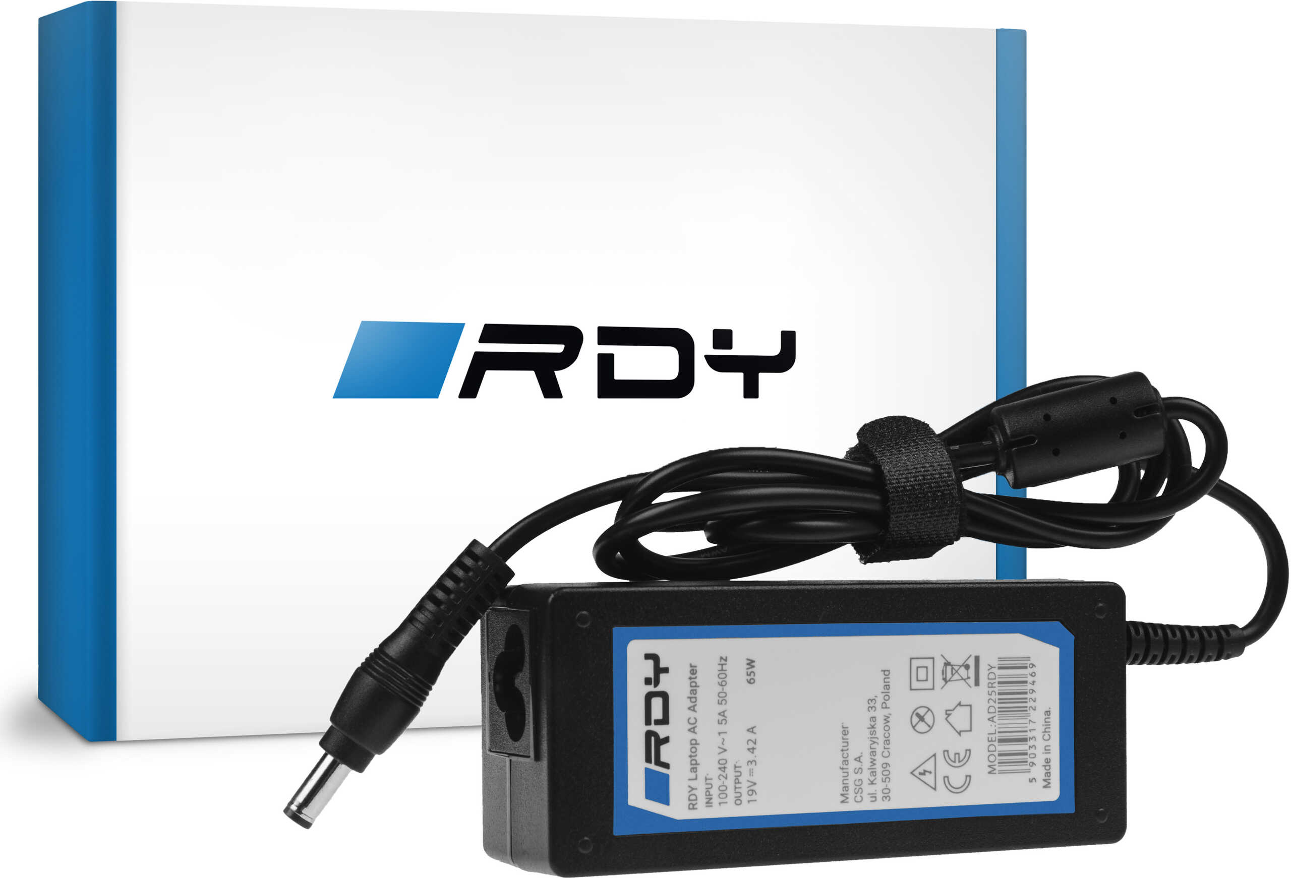 Zasilacz Ładowarka RDY 19V 3.42A 65W do bezprzewodowego głośnika Bluetooth JBL Xtreme 1 Xtreme 2