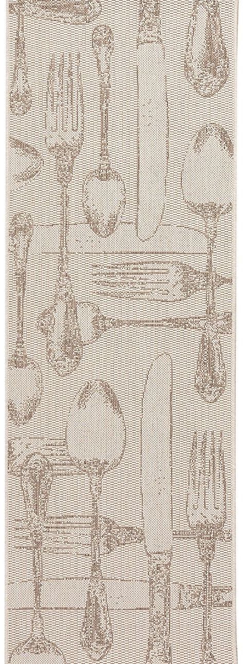 Dywan Cottage Cutlery wool/mink 60x180cm, 60 x 180 cm