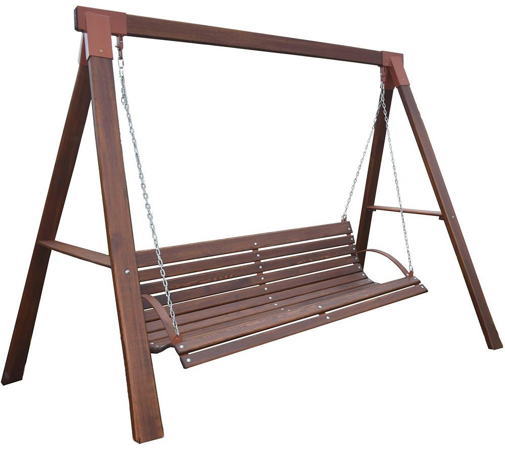 Drewniana huśtawka ogrodowa Magis 3X - 180 cm