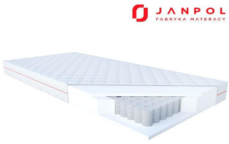 JANPOL KLIO - materac kieszeniowy, sprężynowy, Rozmiar - 100x190, Pokrowiec - Smart NAJLEPSZA CENA, DARMOWA DOSTAWA