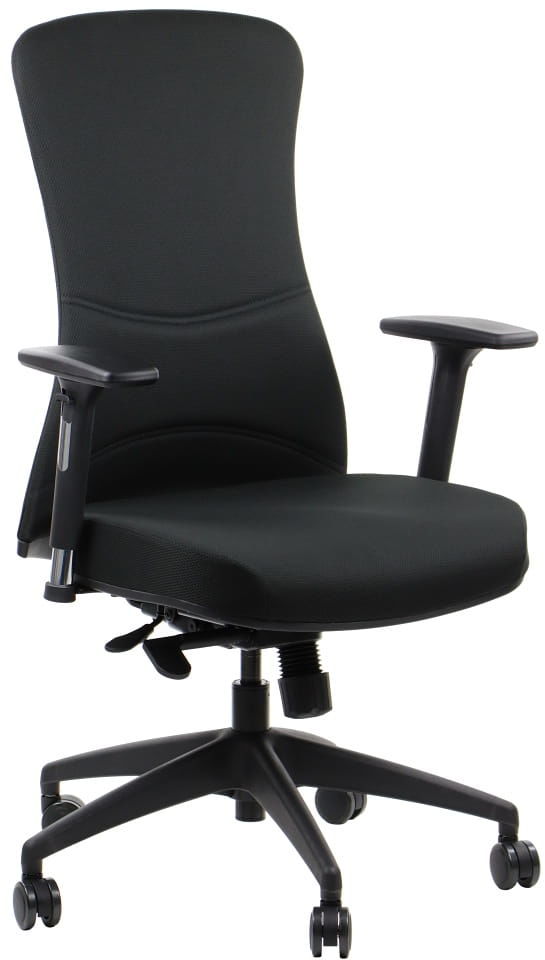 Fotel biurowy gabinetowy KENTON - krzesło biurowe obrotowe w kolorze czarnym