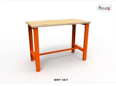 Stół warsztatowy SWT 12/01 z blatem roboczym o nośności 450 kg