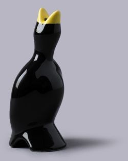 Komin do pieczenia babek - 10 cm - czarny ptak