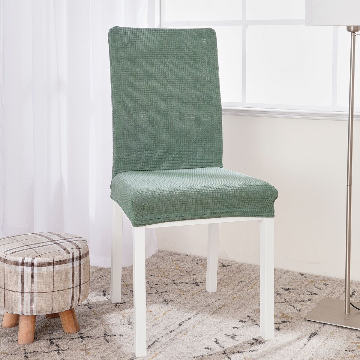 4Home Elastyczny wodoodporny pokrowiec na krzesło Magic clean zielony, 45 - 50 cm, komplet 2 szt.