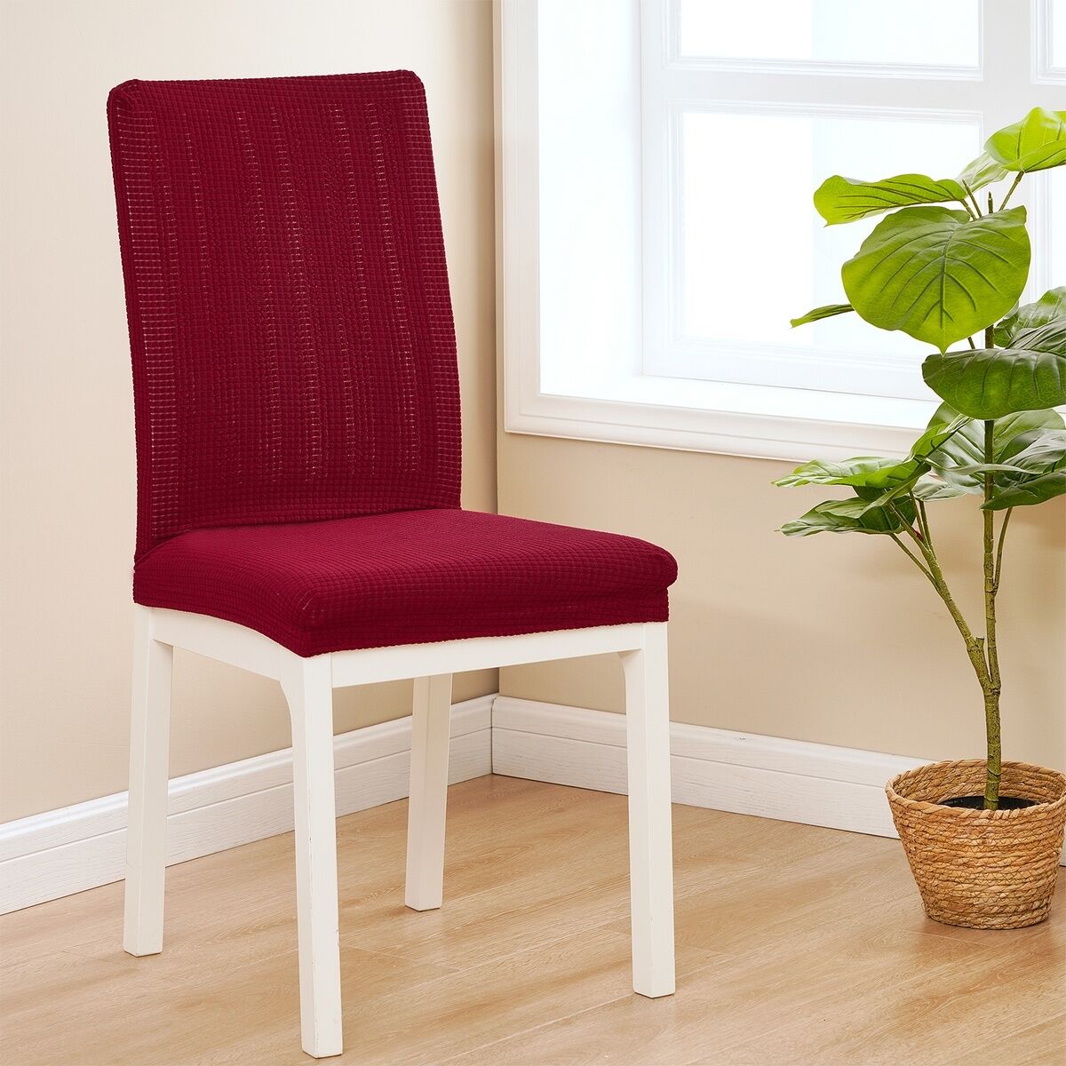 4Home Elastyczny wodoodporny pokrowiec na krzesłoMagic clean czerwony, 45 - 50 cm, zestaw 2 szt.