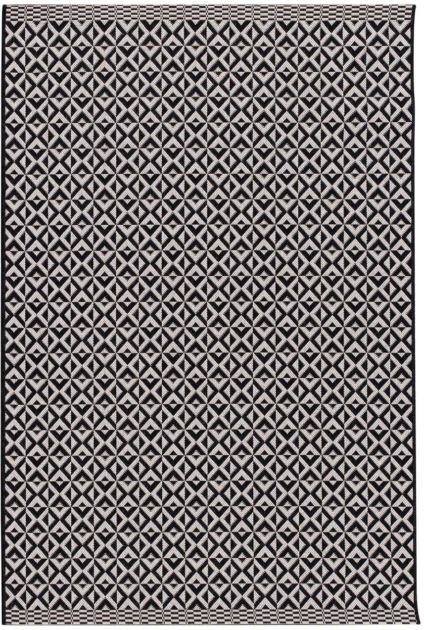 Dywan Modern Geometric black/wool 120x170cm, 120  170 cm