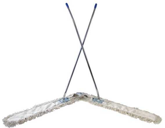 Mop płaski do zamiatania dużych powierzchni podłóg 2 x 100 cm Dust Mop nożycowy Szeroki mop
