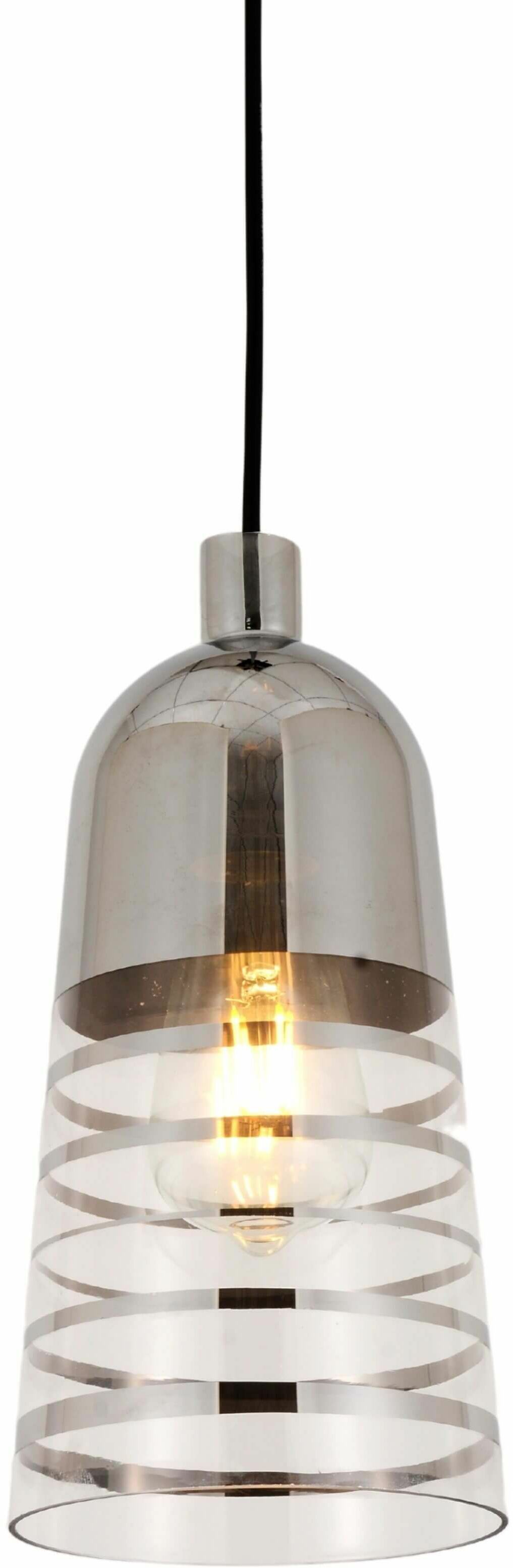 Etrica nowoczesna lampa wisząca chrom LDP 6815-1 (CHR) Lumina Deco // Rabaty w koszyku i darmowa dostawa od 299zł !