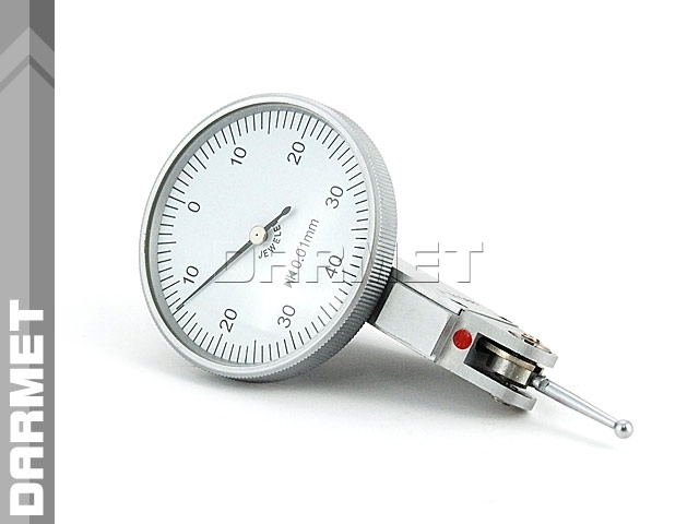 DARMET Czujnik diatest dźwigniowy Pulpitas uchylny zegarowy poziomy zakres 0 - 0,8 mm 560-011
