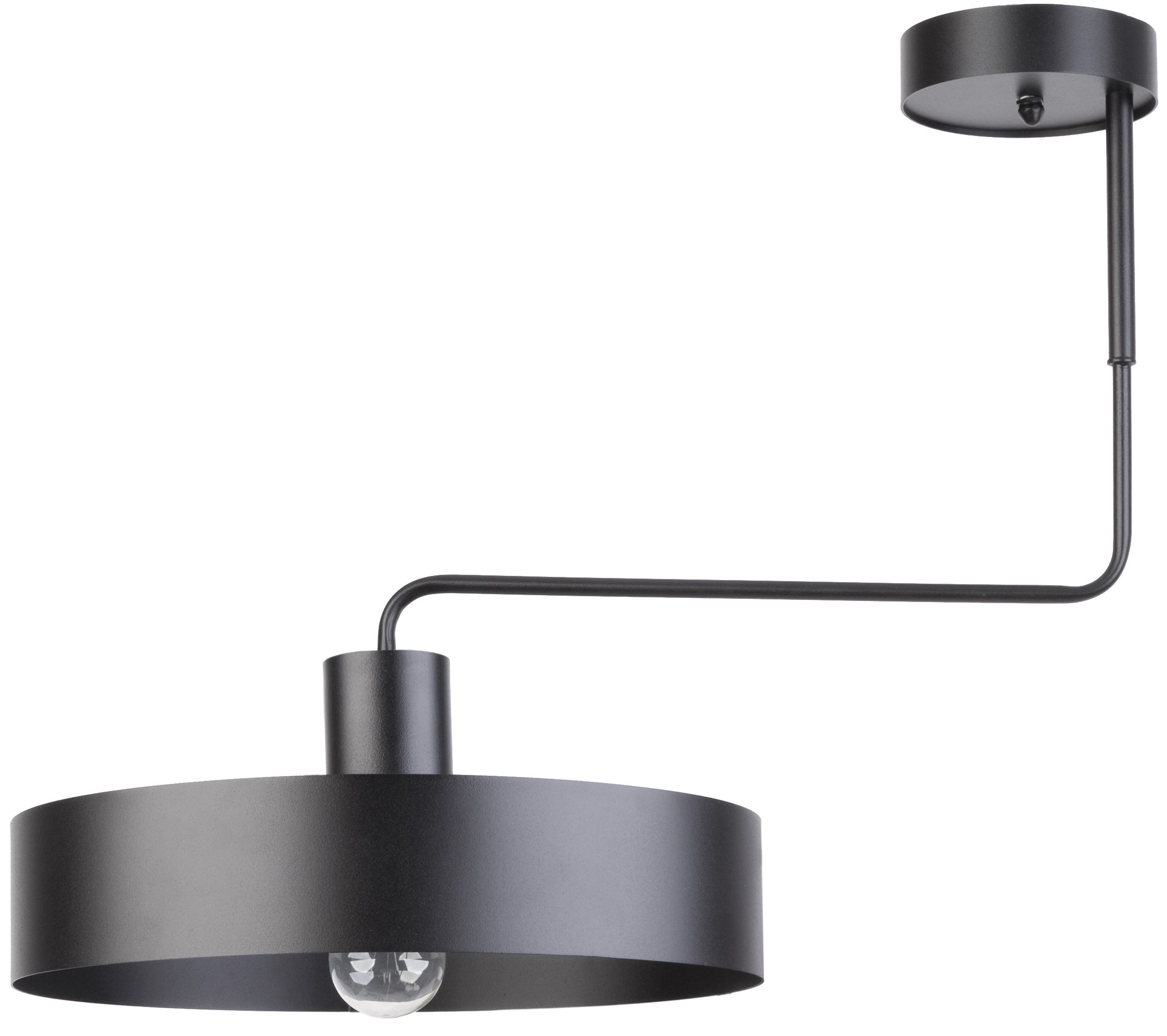 Lampa sufitowa czarna nowoczesna VASCO 1 punktowa metalowa okrągła 31549 - Sigma // Rabaty w koszyku i darmowa dostawa od 299zł !