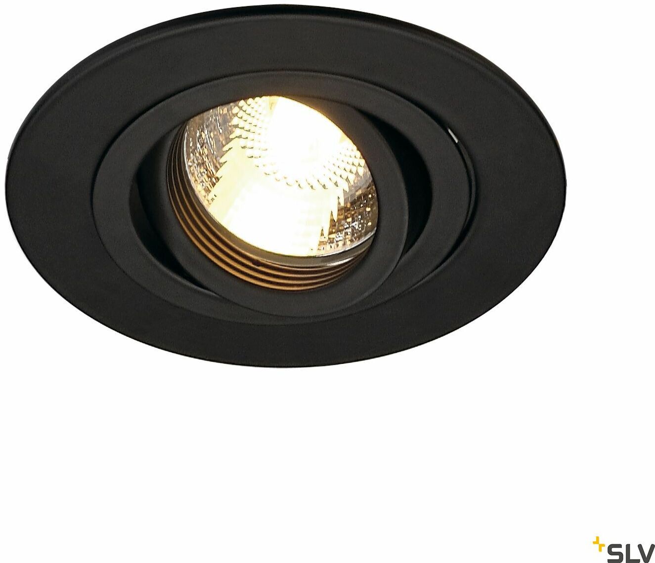 NEW TRIA 78 XL, QPAR51, lampa sufitowa do wbudowania, okrągła, średnica oprawy, 11 cm, gł. 10,2, otwór mont. 7,8 cm, kolor czarny