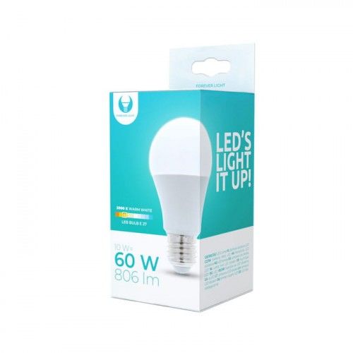 Żarówka LED E27 10W A60 biała ciepła
