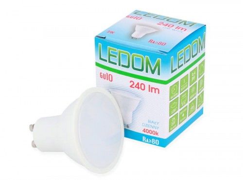 Żarówka LED LEDOM GU10 3W biała dzienna