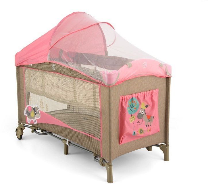 Milly Mally Łóżeczko Mirage Deluxe Pink Cow