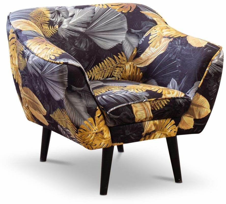 Fotel tapicerowany Poly w stylu skandynawskim
