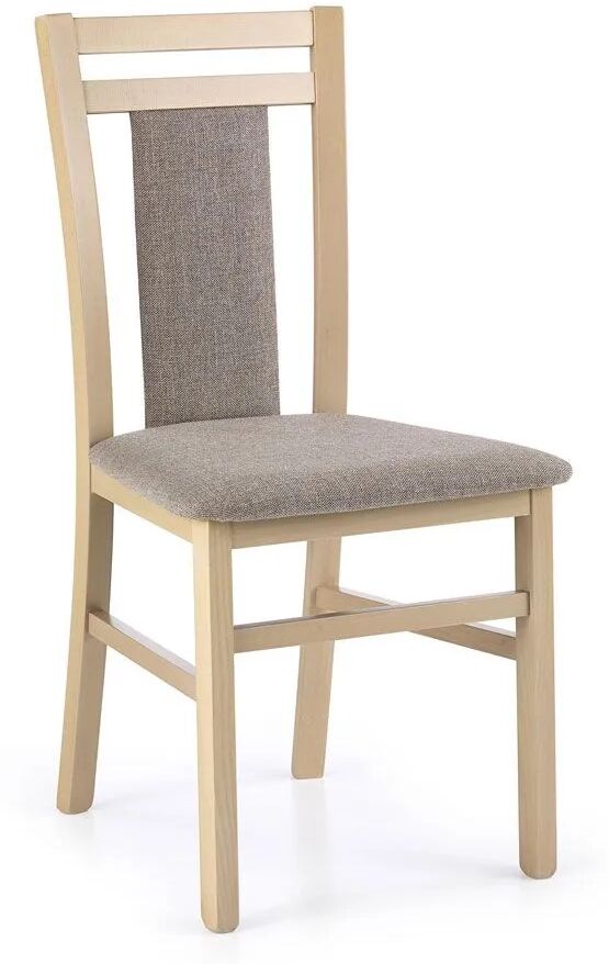 Elior Drewniane krzesło tapicerowane Thomas - Dąb sonoma