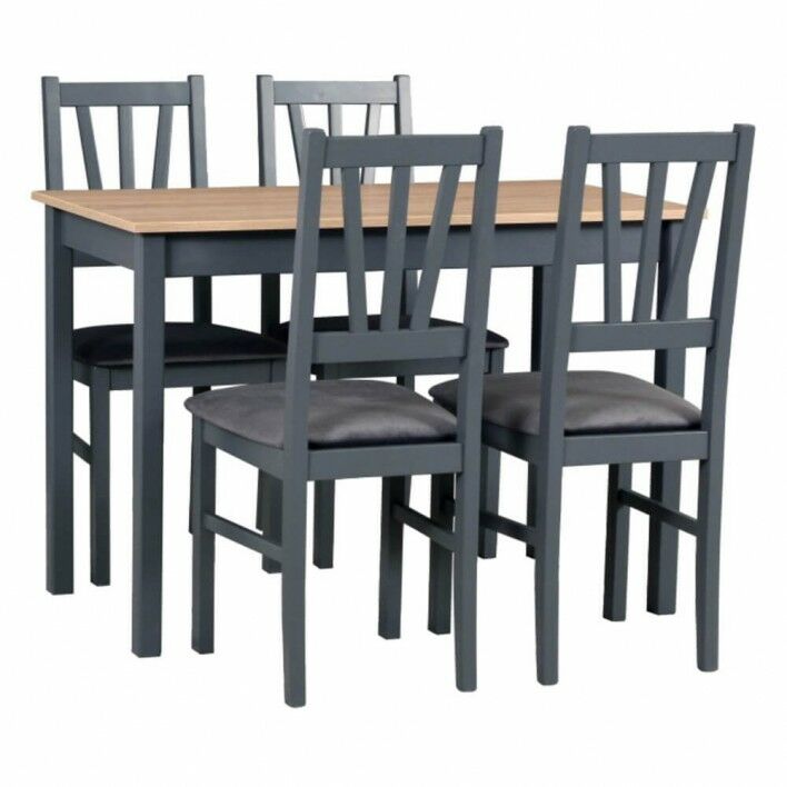 Zestaw stół i 4 krzesła drewniane MAX 2 + BOS 5
