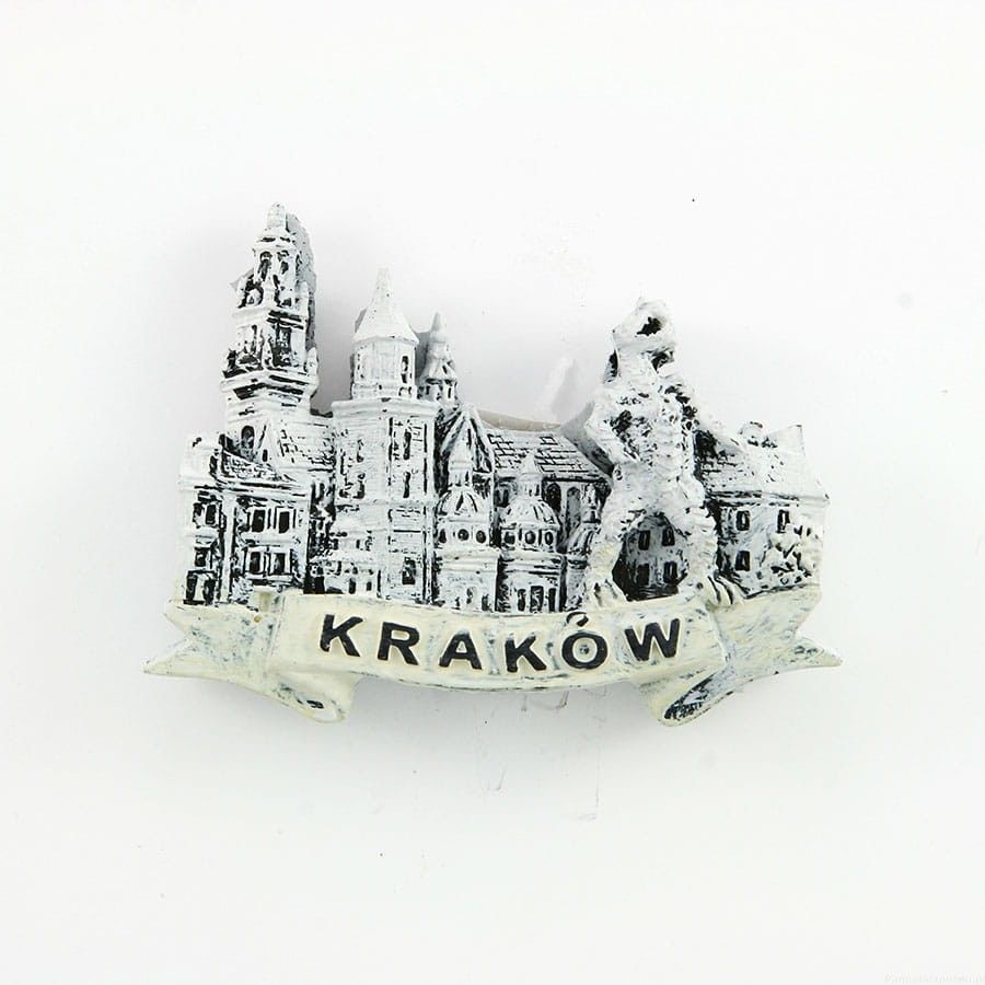 Magnes czarno-biały Kraków Wawel