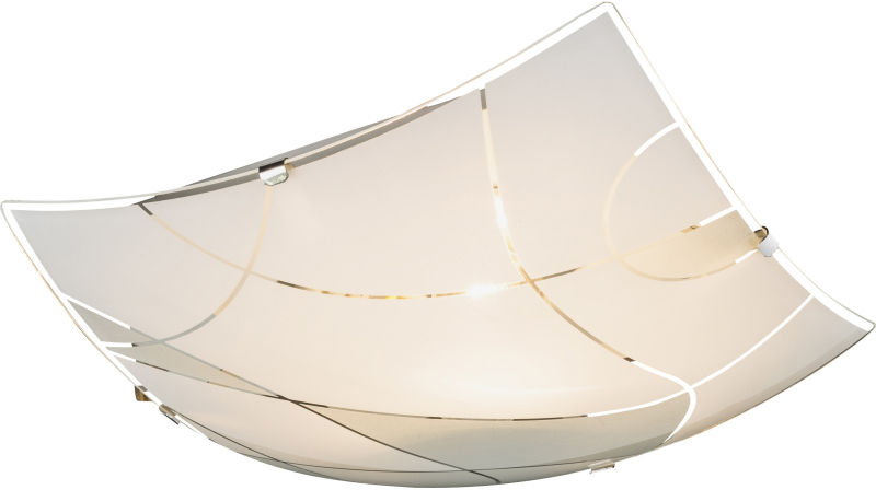Globo PARANJA plafon lampa sufitowa 40403-1 biały chrom 1xE27 25cm