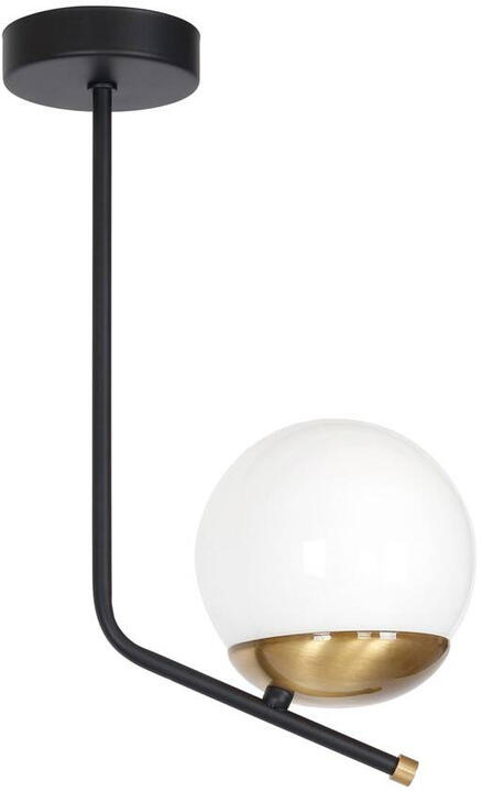 Lampa sufitowa nowoczesna kula CARINA czarny/biały