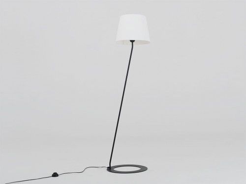 Customform Lampa podłogowa Shade Floor biały klosz czarna podstawa