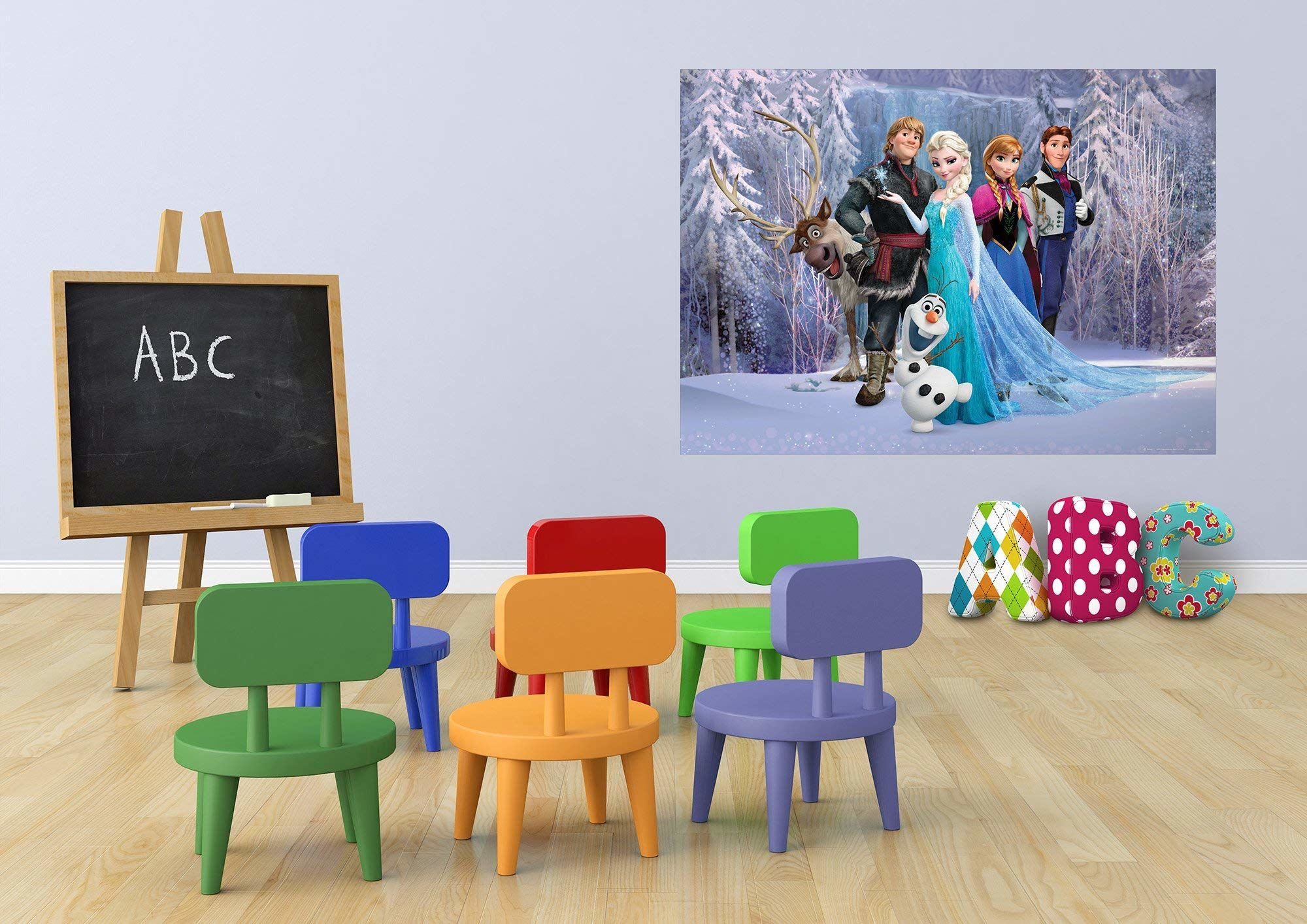 Disney Frozen Fototapeta fototapeta do pokoju dziecięcego, papier, wielokolorowa, 0,1 x 160 x 115 cm