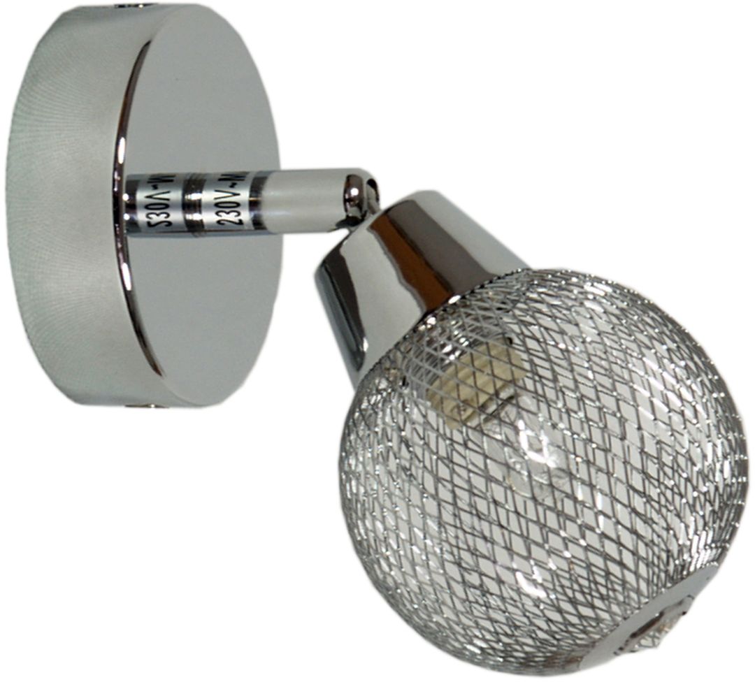 Candellux NOVEL 91-06950 kinkiet lampa ścienna chrom kryształ 1X40W G9 8cm