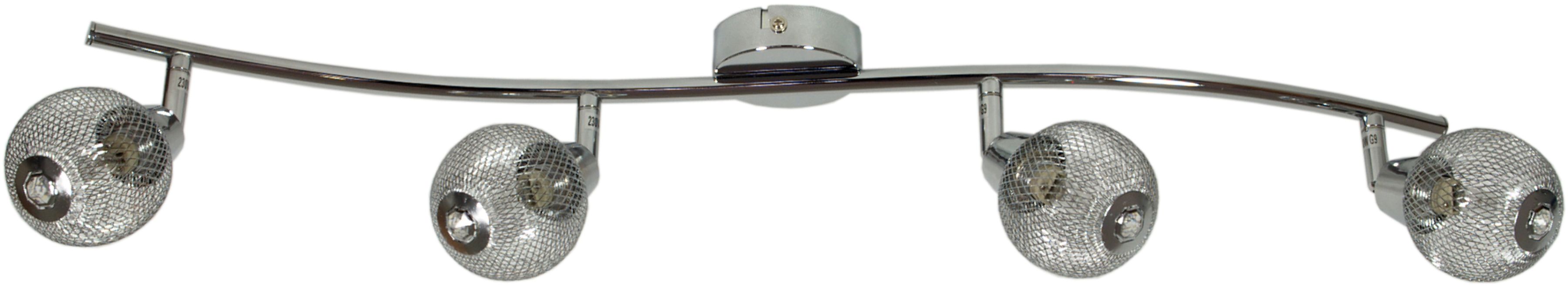 Candellux NOVEL 94-06981 listwa oświetleniowa chrom kryształ 4X40W G9 84cm