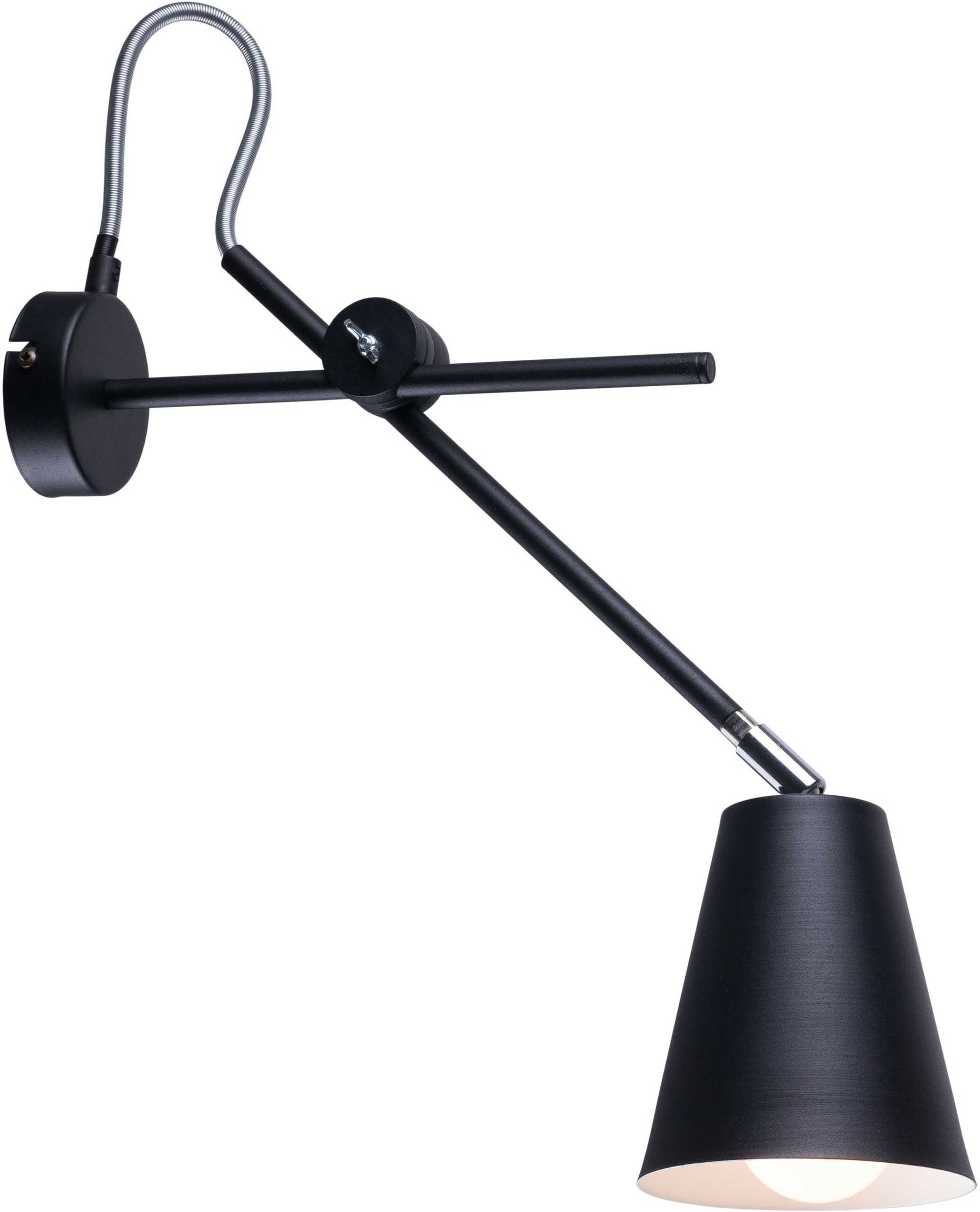 Aldex Arte 1008C1 Kinkiet lampa ścienna 1x60W E27 czarny - wysyłka w 24h