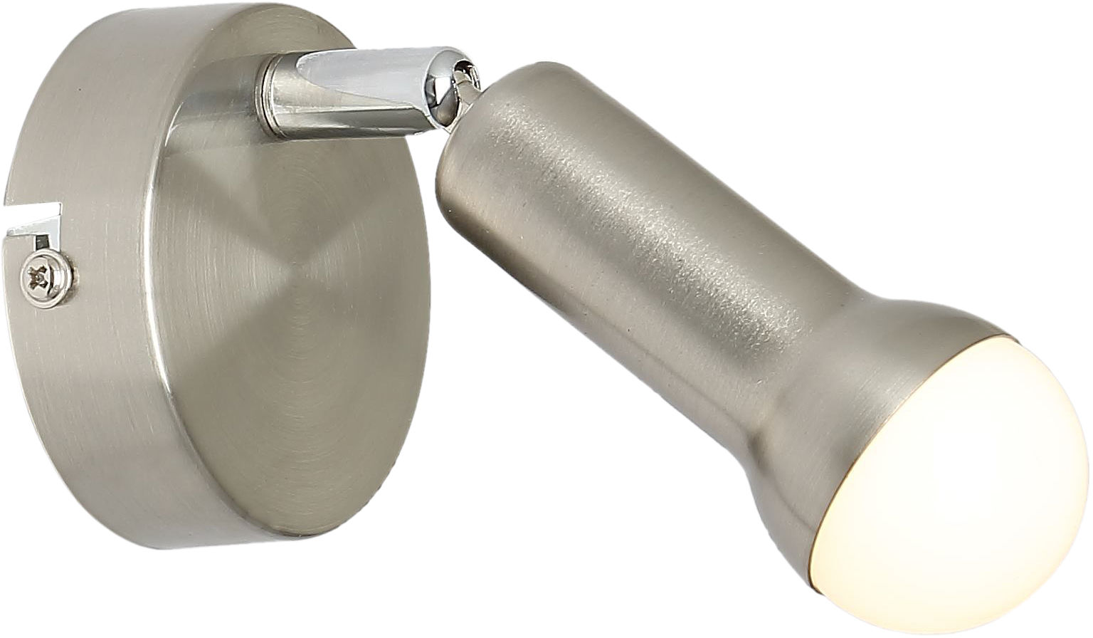 Candellux ARC 91-63281 kinkiet lampa ścienna satyna nikiel mikrofon 1X40W E14 4,5cm