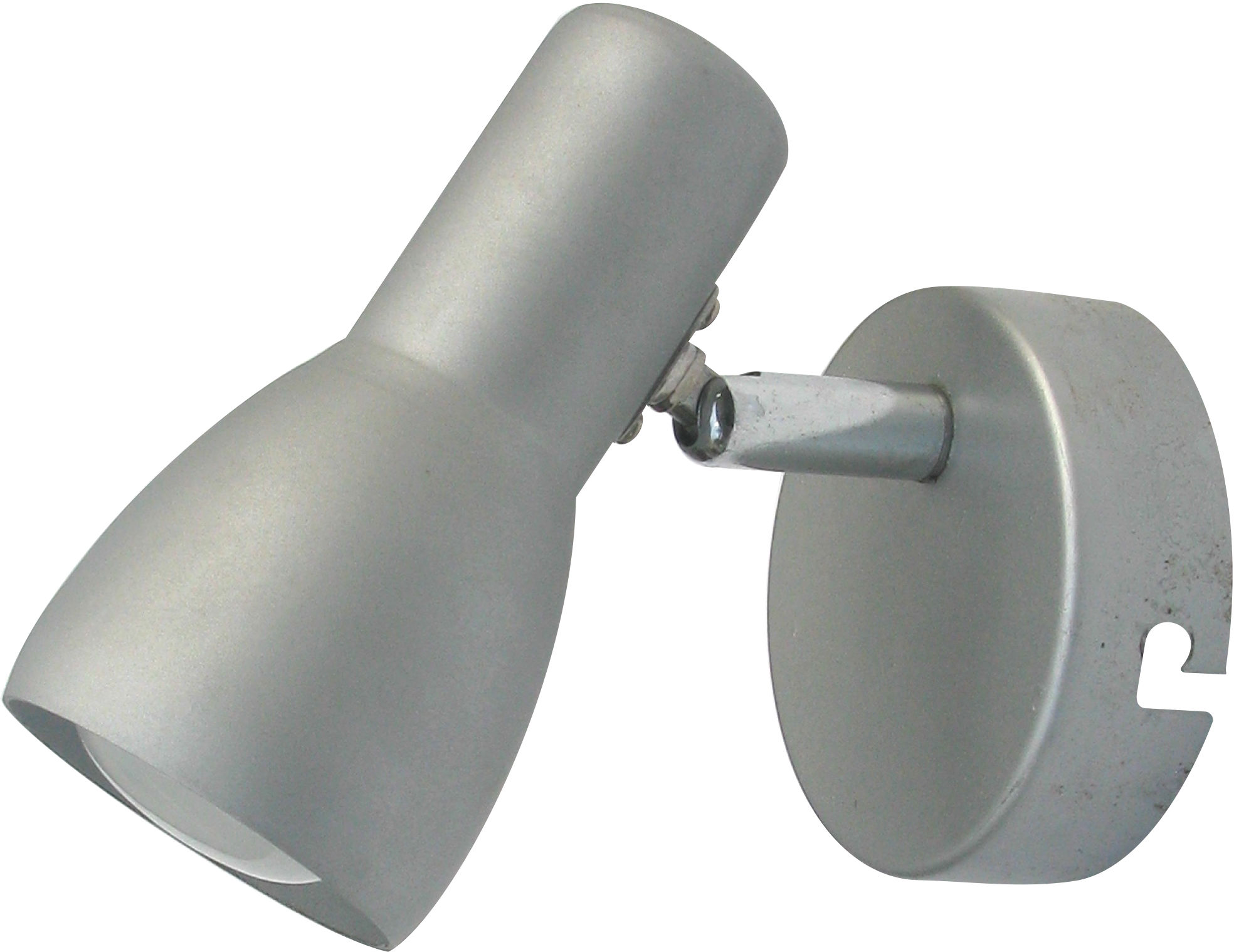 Candellux PICARDO 91-43917 kinkiet lampa ścienna srebrno-szary stalowy klosz 1X40W E14 6cm