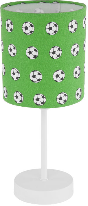 Globo LEMMI 54009T lampa stołowa zielono-biała dekor piłka nożna 1xE14 40W 70cm