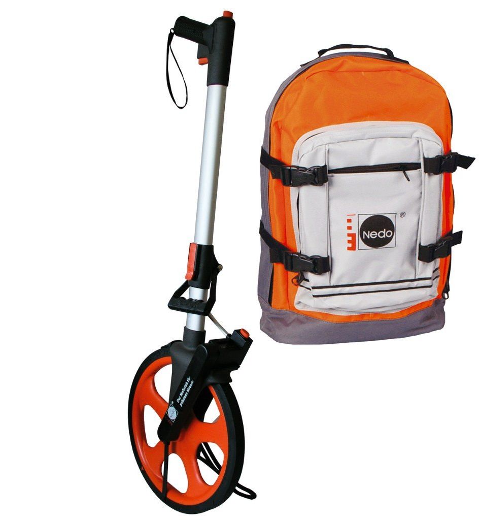 Drogomierz kołowy NEDO Professional 1.0m z plecakiem