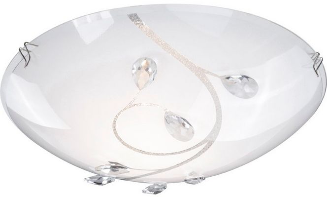 Globo plafon lampa sufitowa Burgundy 40404-1 szkło kryształki 25cm