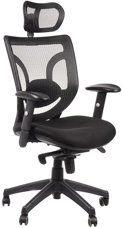 Fotel biurowy gabinetowy KB-8901/CZARNY - krzesło obrotowe