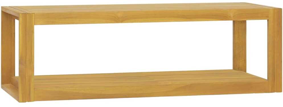 vidaXL Łazienkowa półka ścienna, 110x45x35 cm, lite drewno tekowe