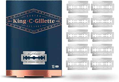 King C. Gillette Men''s Razor Blades, 10 Pieces Gift Ideas for Men/Dad