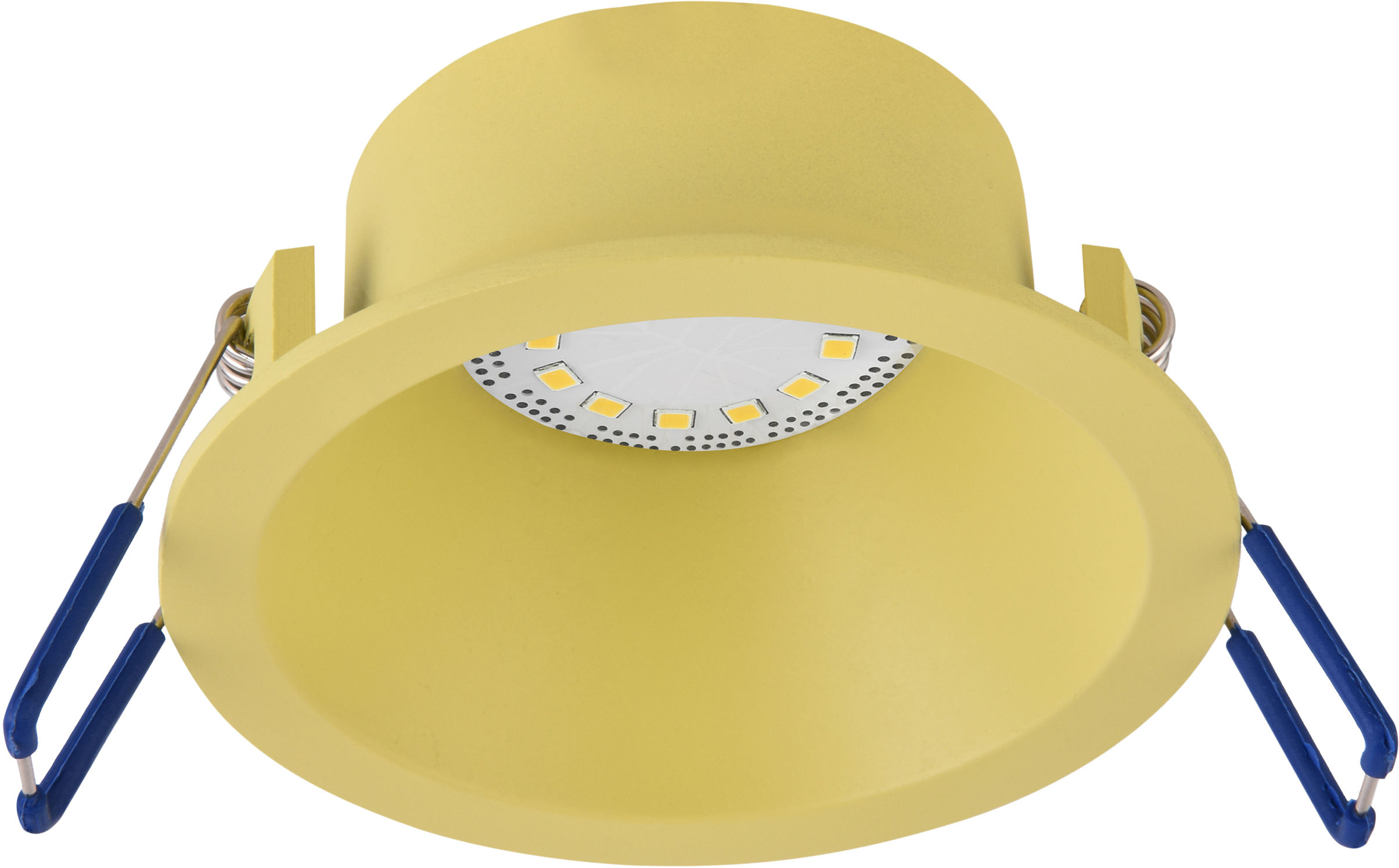Candellux SA-12 YE 2268712 oprawa do wbudowania stropowa żółta GU10 MAX 35W 230V oczko sufitowe min.7,4cm