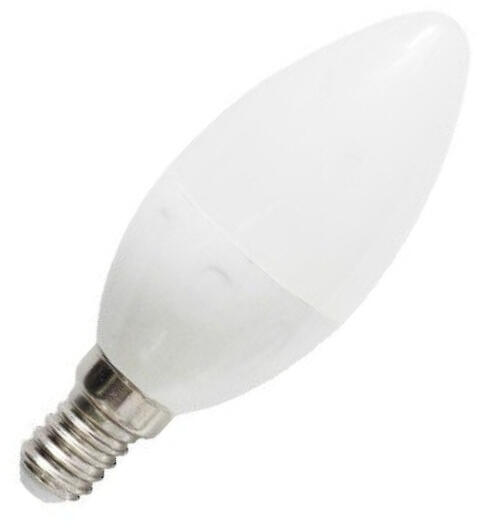 Żarówka LED E14 7W ciepła 3000K świeczka C37 - Biały Ciepły