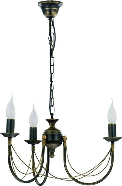 Klasyczna lampa świecznik ARES III zwis
