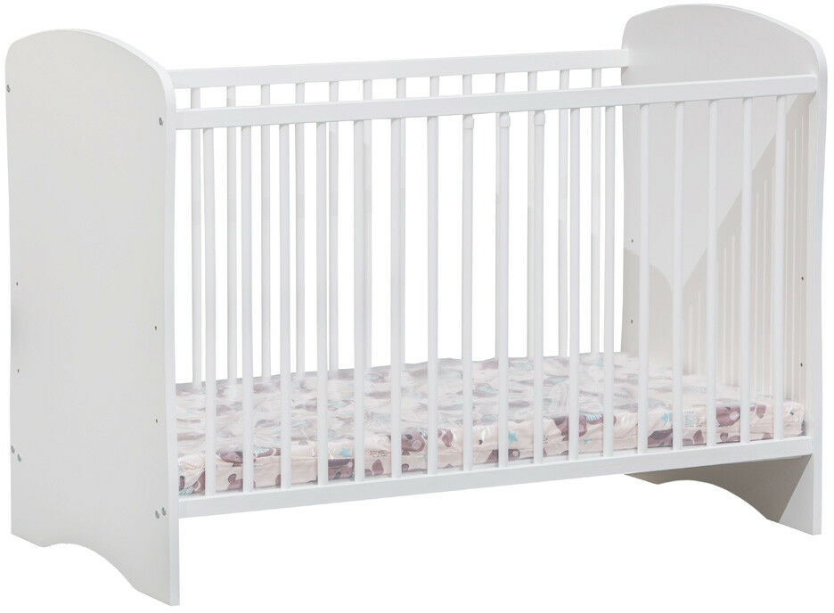 Łóżeczko dla niemowląt białe PINKO
