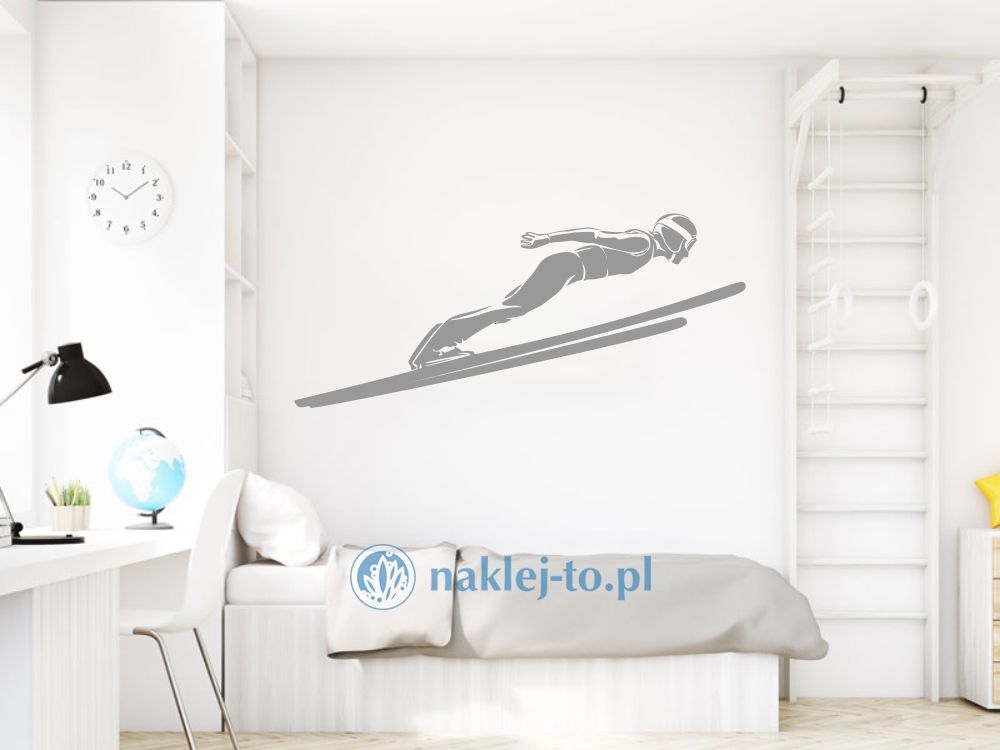 Skoczek narciarski naklejka naklejka na ścianę