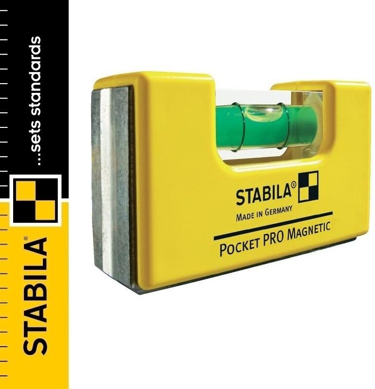 STABILA Poziomica kieszonkowa magnetyczna POCKET PRO MAGNETIC + Uchwyt transportowy