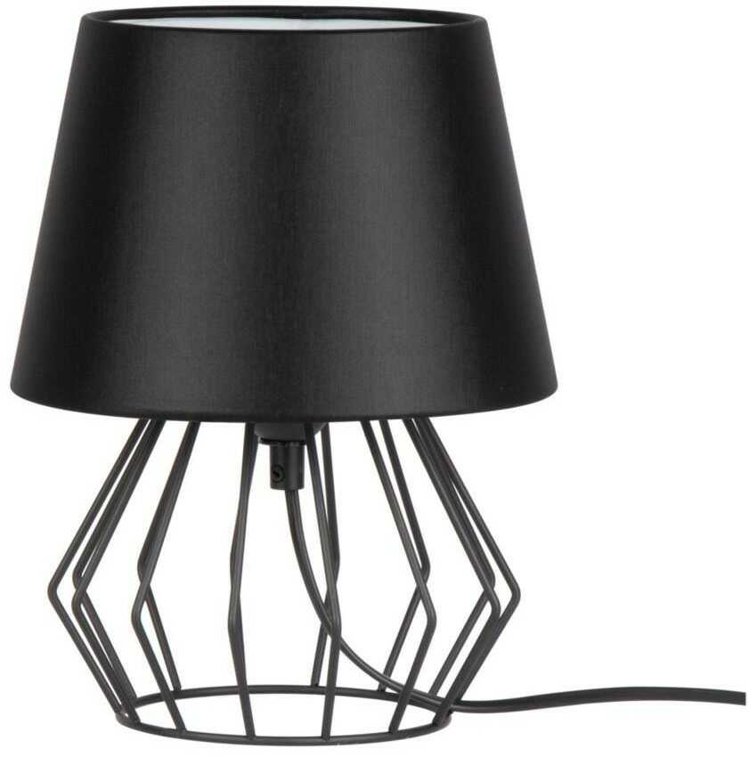 Spot-Light 7669104 - Lampa stołowa MANGOO 1 E27/40W/230V czarna