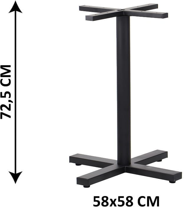 Podstawa stolika SH-3046-1/B, 58x58 cm, (stelaż stolika), kolor czarny